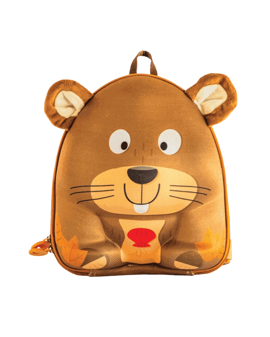 Maple, brown beaver-style backpack front view