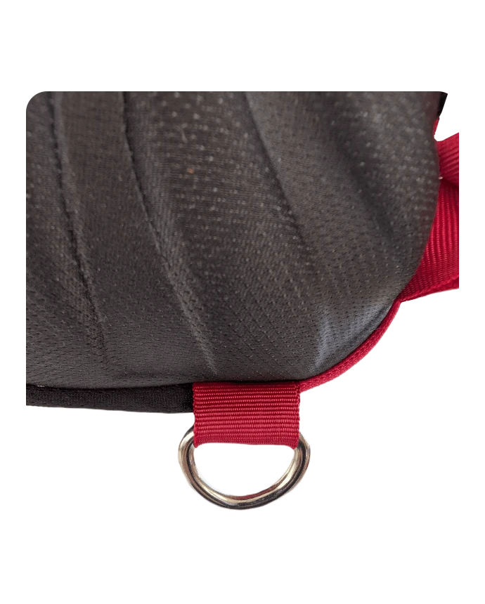 Waddle backpack Close-up view of the bottom hook